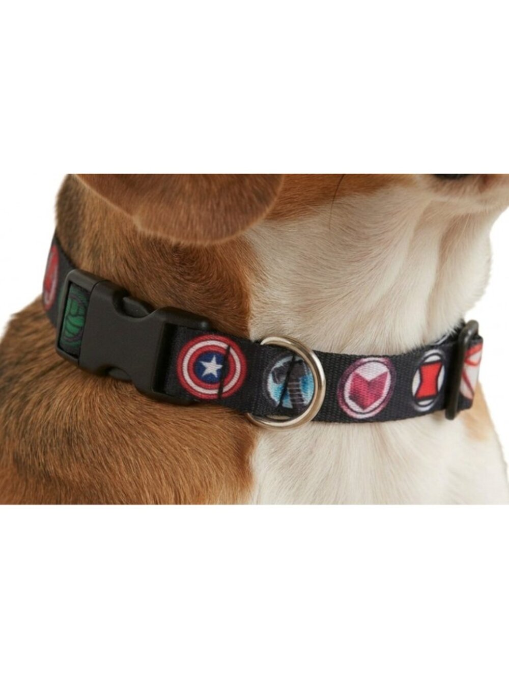 Marvel Avengers Buckle-Down Large 1" Wide Superhero Dog Collar NWT